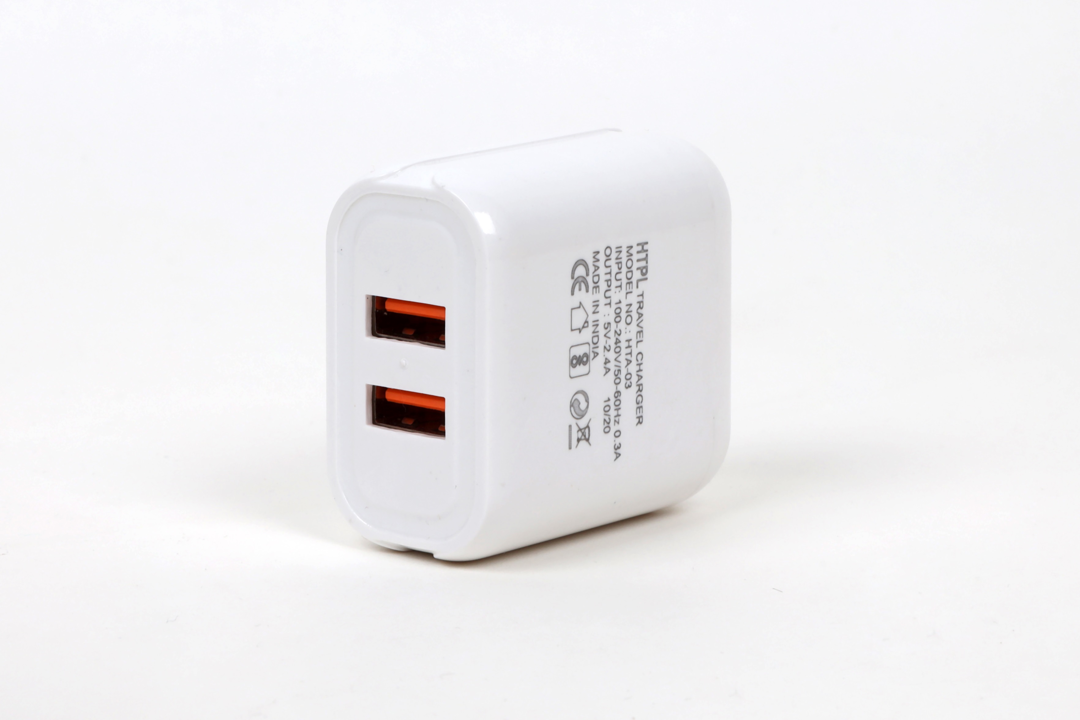 Power Adaptor  Output - 5v~2.4A Dual output with Micro Cable